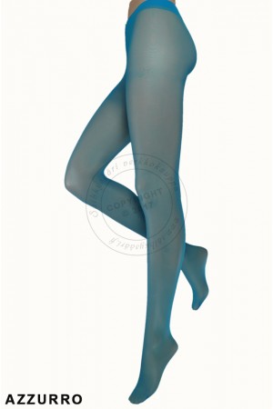 Trasparenze Oleandro Moda 20 den värikkäät sukkahousut, azzurro