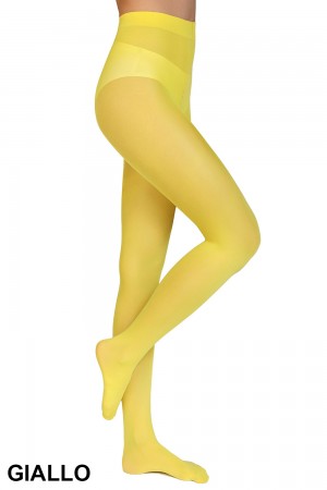 Annes Zarra mikrokuitu sukkahousut, väri giallo