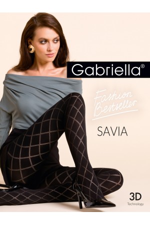 Gabriella Savia kuvioidut mikrokuitu sukkahousut, paketti